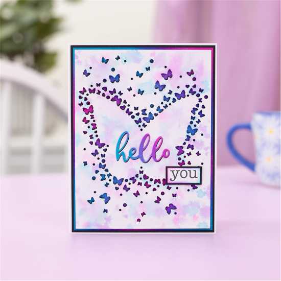 Crafters Companion Stamp & Die - Hello Butterfly  Канцеларски материали