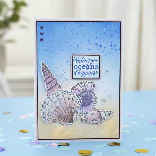 Enchanted Ocean - Clear Acrylic Stamps - 6X4Inch -  Канцеларски материали