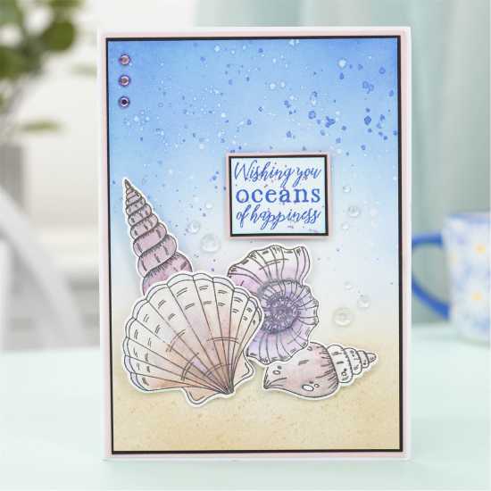 Enchanted Ocean - Stamp And Die - Sea Shell Collec  Канцеларски материали