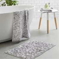Fusion Animal Print 100% Cotton Towels & Bath Mats Grey Хавлиени кърпи