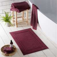 Abode Eco Bci Cotton Towels And Bathroom Mats Claret Хавлиени кърпи