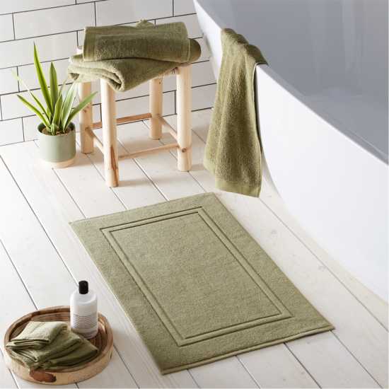 Abode Eco Bci Cotton Towels And Bathroom Mats Khaki Хавлиени кърпи