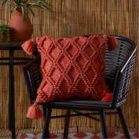Alda Eco Indoor Outdoor Durable Filled Cushion Terracotta Градина