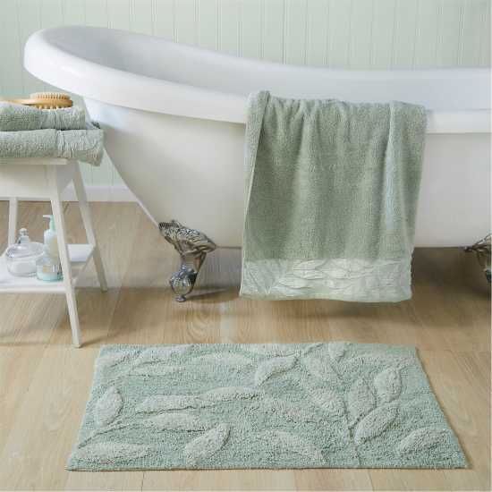 Lacie Zero Twist Cotton Towels And Bath Sheets Sage Green Хавлиени кърпи