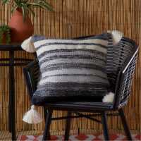 Grayson Indoor Outdoor Eco-Friendly Filled Cushion Black Градина