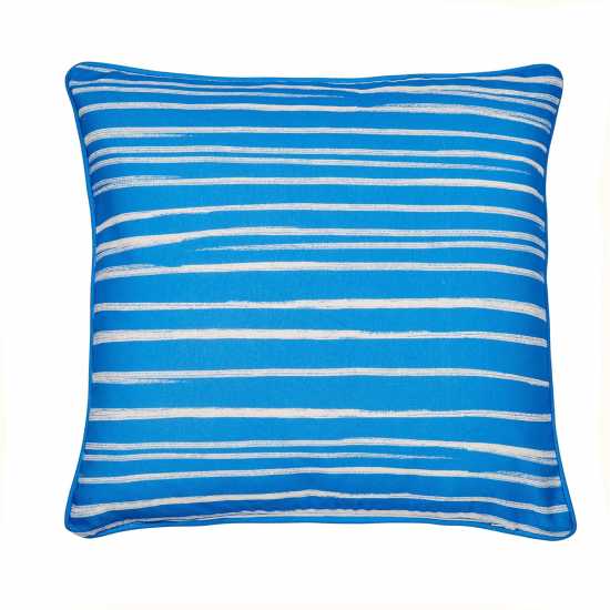 Fusion Indoor Outdoor Water Resistant Cushion Beach Huts Blue Градина