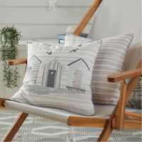 Fusion Indoor Outdoor Water Resistant Cushion Beach Huts Natual Градина