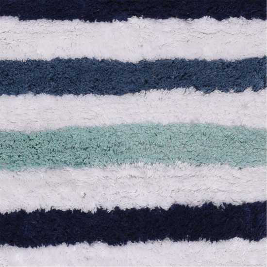 Fusion Carlson Stripe 100% Cotton Bath Mat Blue Хавлиени кърпи