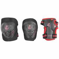 Zycom Combo Protection Set - Knee, Elbow & Wrist Black / Red Детски ролкови кънки