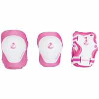 Zycom Combo Protection Set - Knee, Elbow & Wrist Pink / White Детски ролкови кънки