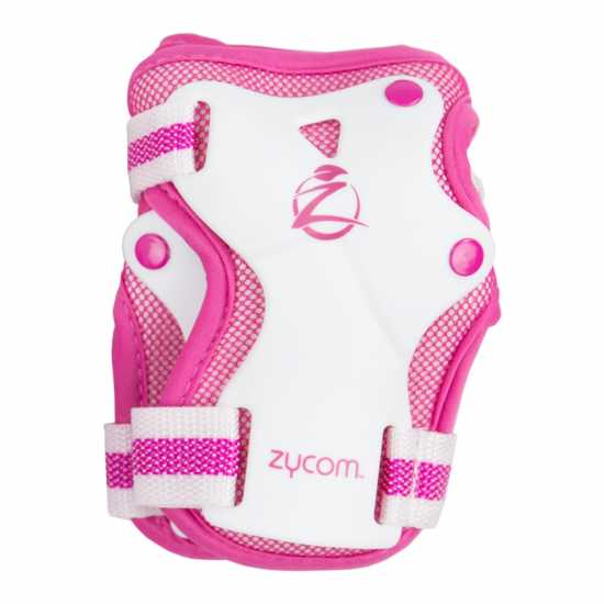 Zycom Combo Protection Set - Knee, Elbow & Wrist Pink / White Скейтборд
