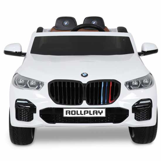 Bmw X5M 12 Volt Premium Car With Rc - White  - Подаръци и играчки