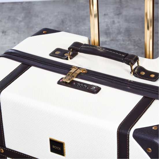 Rock Vintage Suitcase Medium Cream Куфари и багаж