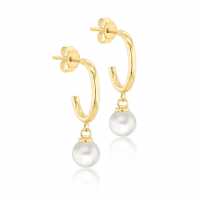 9Ct Gold Freshwater Pearls Drop Earrings  Бижутерия