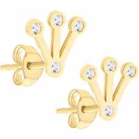 9Ct Gold Mini Crown With Cz Studs
