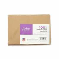 A6 Kraft Card & Envelopes 100Pc