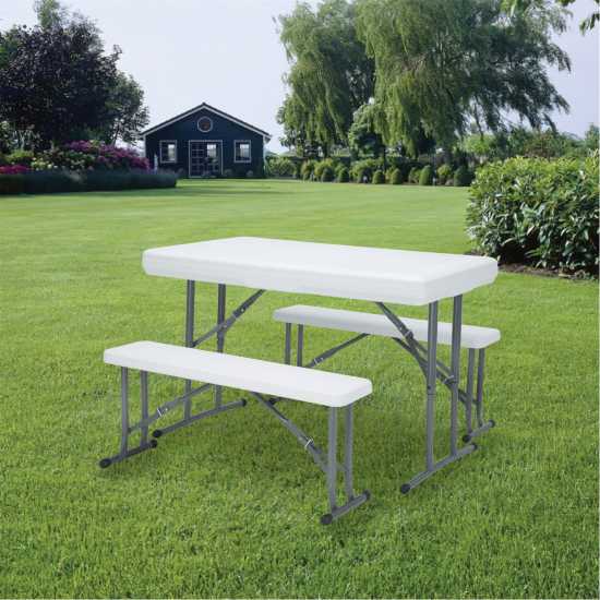Blow Moulded Picnic Table And Bench Set  - Лагерни маси и столове