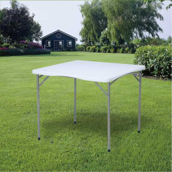 Blow Moulded Table Folding 88Cm (L) X 88Cm (W) X 7  Лагерни маси и столове