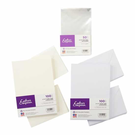 Crafter's Companion 5x7 Card & Envelopes Bund W&i  - Канцеларски материали