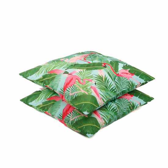 Outdoor Pair Of  Flamingo Leaf Scatter Cushions  Градина