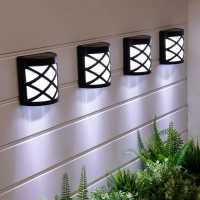 Solar Powered Deck Fence Wall Lights  Градина