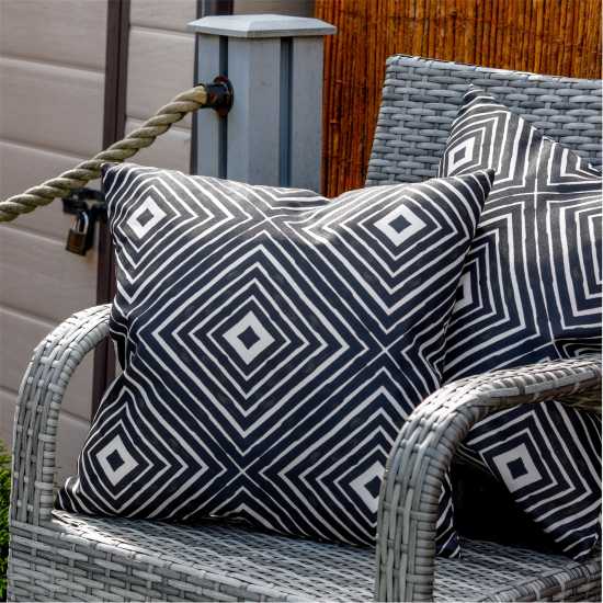 Pair Of Aztec Diamond Scatter Cushions