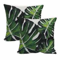 Pair Of Banana Leaf Scatter Cushions  Градина