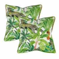 Pair Of Leopard Jungle Scatter Cushions  Градина