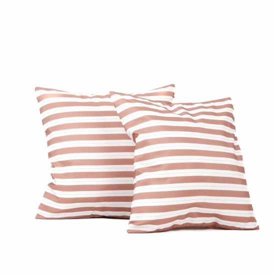 Outdoor Pair Of  Red Striped Scatter Cushions  Градина