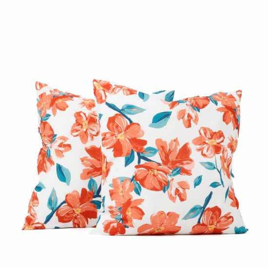 Outdoor Pair Of  Japanese Floral Scatter Cushions  Градина