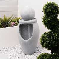 Orb On Vase Solar Water Feature  Градина