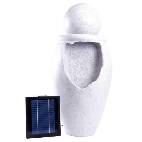 Orb On Vase Solar Water Feature