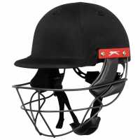 Slazenger V2 Series Cricket Helmet Juniors Black Крикет