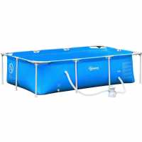Outsunny 8.2Ft Steel Frame Swimming Pool