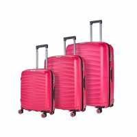 Rock Sunwave 3Pc Set Suitcases Pink Куфари и багаж