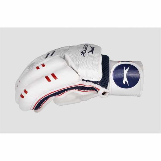 Slazenger Leather Armour Fleece Cricket Gloves Slazenger Leather Armour Fleece Cricket Gloves