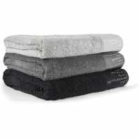 Manhattan Towel With Metallic Border 4 Piece Bale Charcoal Хавлиени кърпи
