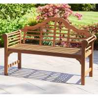 Greenhurst Lutyens Style Garden Bench Natural Градина