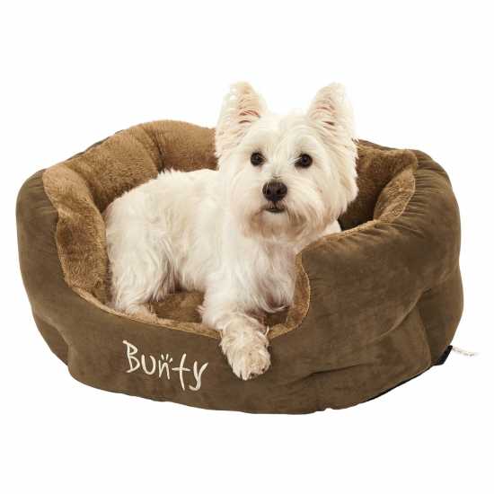 Bunty Polar Dog Bed - Brown