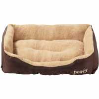 Bunty Deluxe Dog Bed - Brown