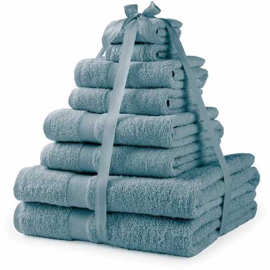 8 Piece White Towel Bale  Хавлиени кърпи