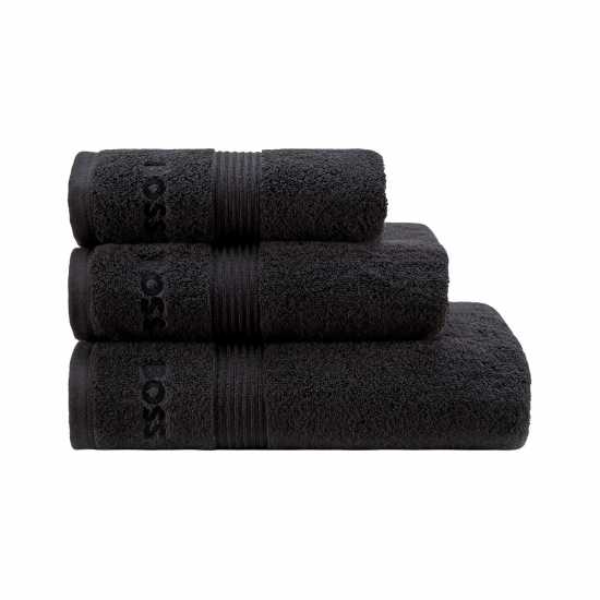 Boss Home Bath Towel Черно Хавлиени кърпи