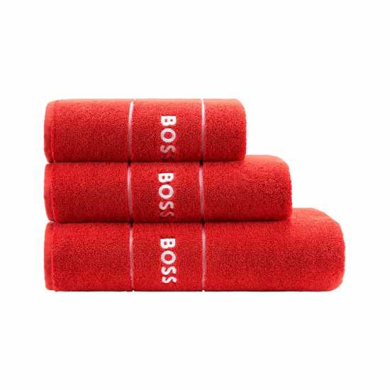 Boss Home Plain Bath Towel Red 