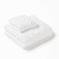 Jack Wills Chevron Towels Set White Хавлиени кърпи
