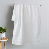 Biba 450Gsm Cotton Zero Twist Quick Dry Towel White 