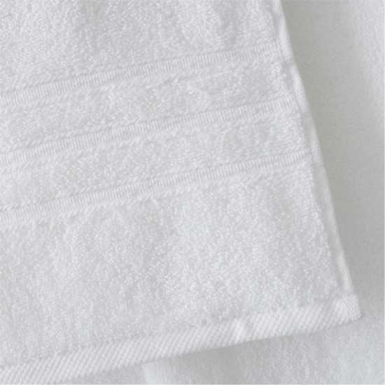 Biba 450gsm Cotton Zero Twist Quick Dry Towel White Biba 450Gsm Cotton Zero Twist Quick Dry Towel White