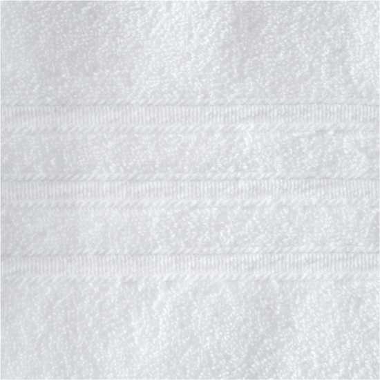 Biba 450gsm Cotton Zero Twist Quick Dry Towel White Biba 450Gsm Cotton Zero Twist Quick Dry Towel White