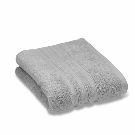 Biba 450Gsm Cotton Zero Twist Quick Dry Towel Silver 