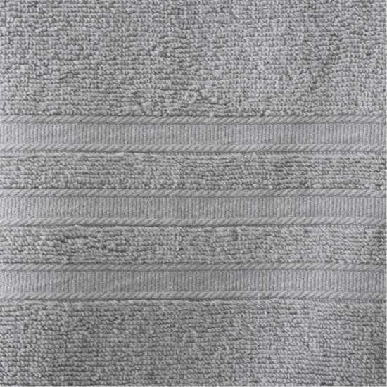 Biba 450Gsm Cotton Zero Twist Quick Dry Towel Silver 
