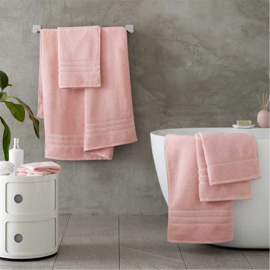 Biba 450Gsm Cotton Zero Twist Quick Dry Towel Pink 